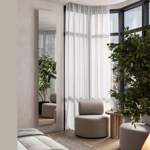 Дизайн конвектор SAVVA Chinook Electro Mirror 400х2000 вертикальный, настенный, 3000 Вт