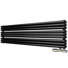 Трубчатый радиатор Empatiko Takt Horisont HL1-592-500-15 Confident Black, нл, ВхШхГ 592х536х64