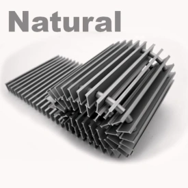 Решётка внутрипольного конвектора Itermic алюминиевая SGA 3300.350.24 шаг 13, цвет Natural