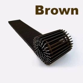 Решётка внутрипольного конвектора Itermic алюминиевая SGL 1900.280.18 шаг 13, цвет Brown