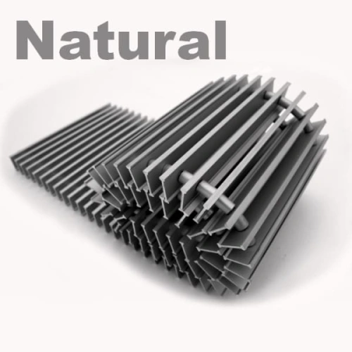 Решётка внутрипольного конвектора Itermic алюминиевая SGL 3700.280.18 шаг 13, цвет Natural