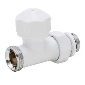 Вентиль термостатический прямой Hummel Designtechnik 3/4-1/2 (2480353590) белый