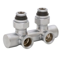 Узел запорно-регулирующий угловой Hummel Designtechnik 3/4-1/2 (2499853560) матовый хром