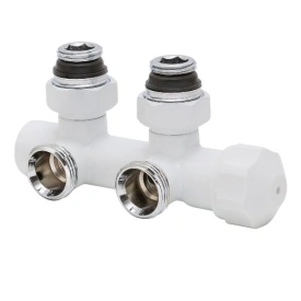 Узел термостатический угловой Hummel Designtechnik 3/4-1/2 (2481853590) белый