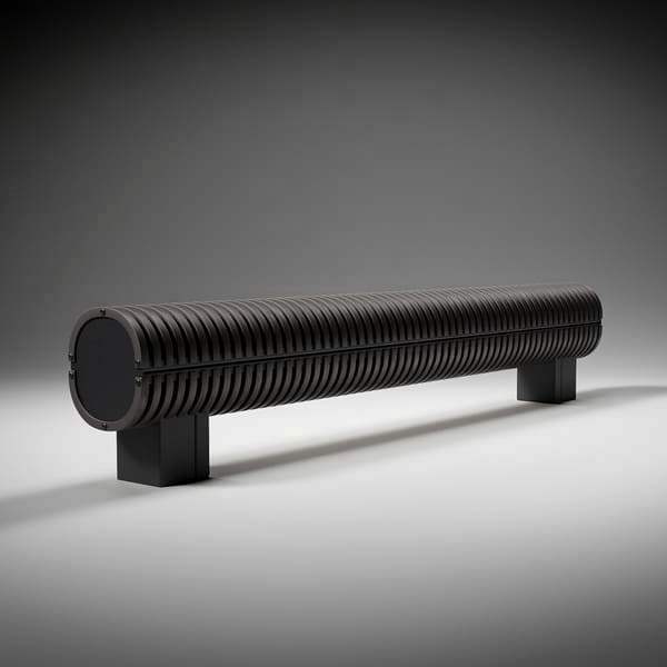 Напольный конвектор Savva Timber KN Boost ШхВхД - 170х280х1100 (100х100), черный, 2999 Вт