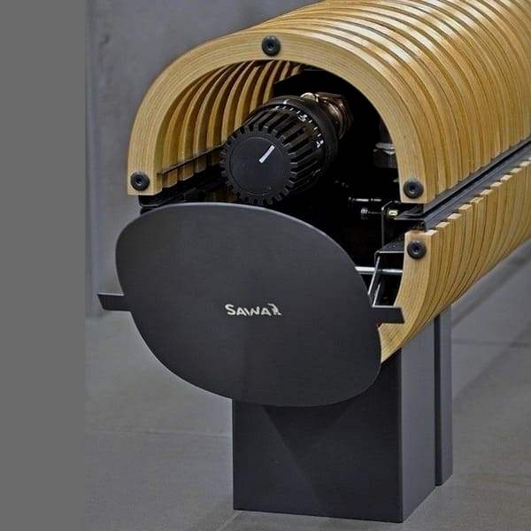 Напольный конвектор Savva Timber KN Boost ШхВхД - 170х280х1100 (100х100), черный, 2999 Вт