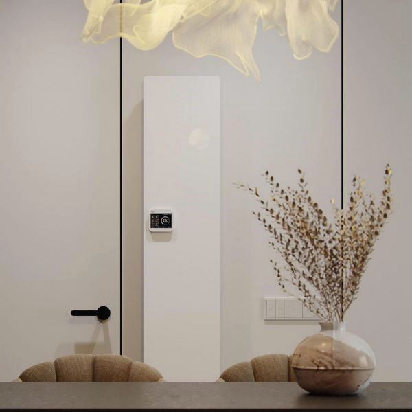 Дизайн конвектор SAVVA Chinook X2 Glass Matt 400х2400 вертикальный, водяной, настенный