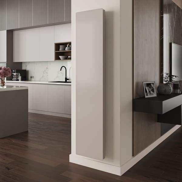 Дизайн конвектор SAVVA Chinook X2 Glass Matt 400х2400 вертикальный, водяной, настенный