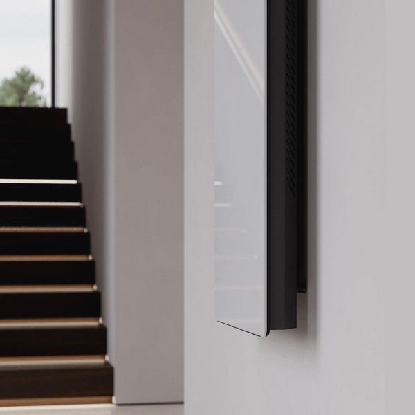 Дизайн конвектор SAVVA Chinook X2 Glass Matt 400х2400 вертикальный, водяной, настенный