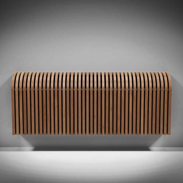 Настенный дизайн конвектор SAVVA Timber S 2000х120х250 (т/о 2), Прозрачный лак, 2897 Вт