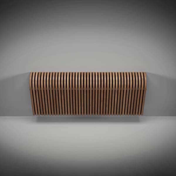 Настенный дизайн конвектор SAVVA Timber S 2000х120х250 (т/о 2), Прозрачный лак, 2897 Вт