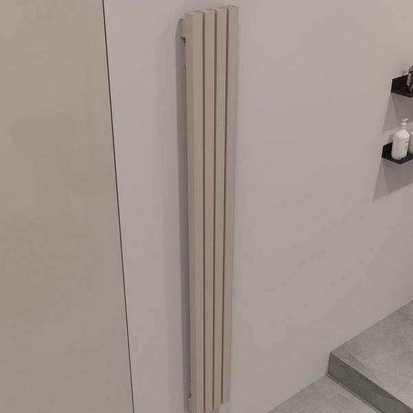 Трубчатый вертикальный радиатор Caldo Cube-1750-6с-290-U с профилем 40х40, нижнее левое