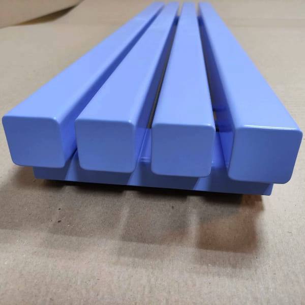 Трубчатый вертикальный радиатор Caldo Cube-1750-6с-290-U с профилем 40х40, нижнее левое