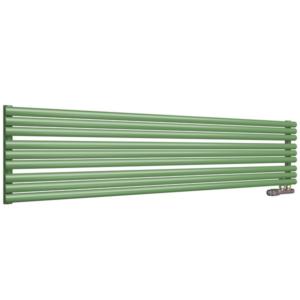 Трубчатый радиатор Empatiko Takt Horisont HLR2-832-1000-21 Calm Green, ниж, ВхШхГ 832х1036х96