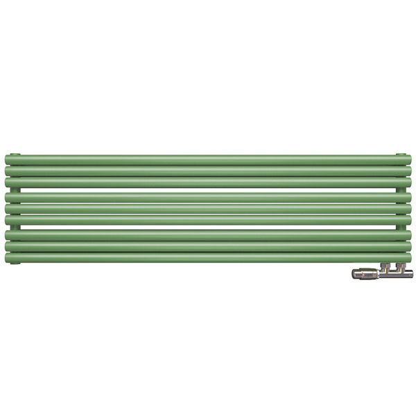 Трубчатый радиатор Empatiko Takt Horisont HLR2-832-1000-21 Calm Green, ниж, ВхШхГ 832х1036х96