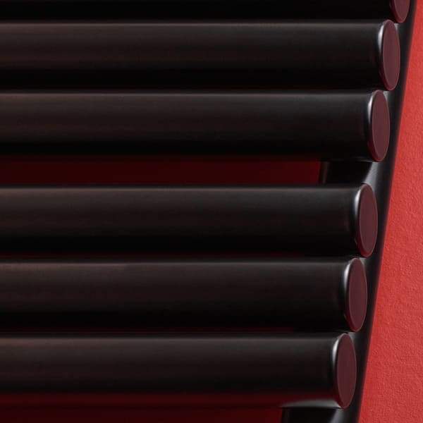 Трубчатый радиатор Empatiko Takt Horisont HLR2-232-1000-6 Confident Black, ниж, ВхШхГ 232х1036х96
