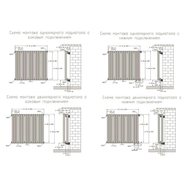Трубчатый радиатор Empatiko Takt Horisont HL1-1792-1500-45 Enigmatic Grey, нл, ВхШхГ 1792х1536х64