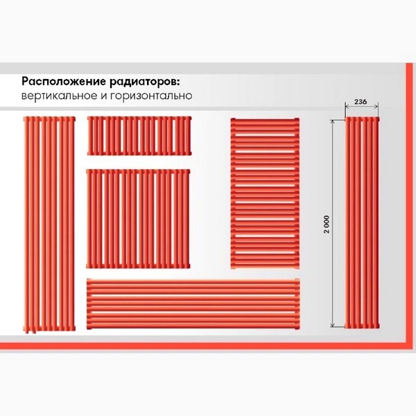 Трубчатый радиатор Empatiko Takt Horisont HL1-1792-1500-45 Enigmatic Grey, нл, ВхШхГ 1792х1536х64