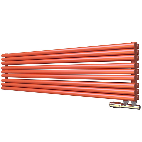 Трубчатый радиатор Empatiko Takt Horisont HLR2-2032-500-51 Friendly Red, ниж, ВхШхГ 2032х536х96