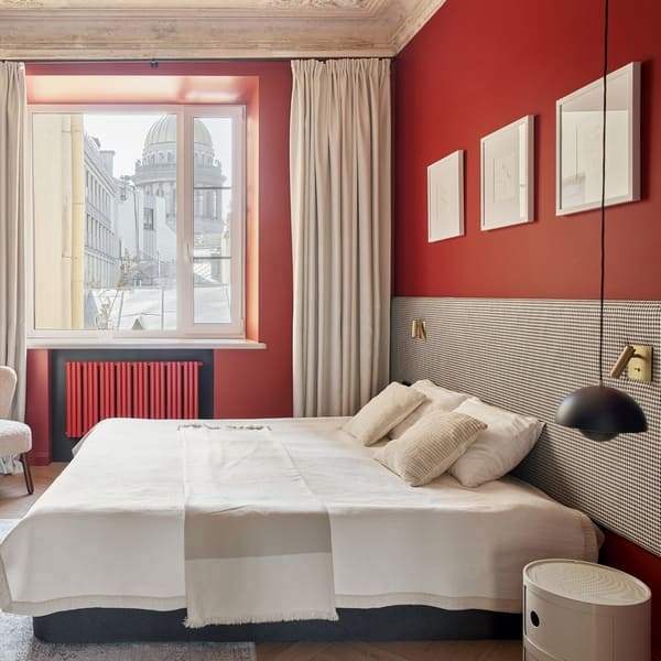 Трубчатый радиатор Empatiko Takt Horisont HR1-952-1250-24 Friendly Red, нп, ВхШхГ 952х1286х64