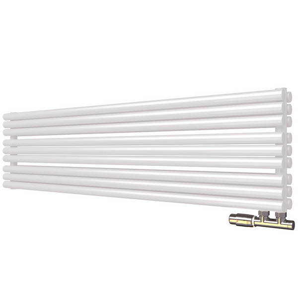 Трубчатый радиатор Empatiko Takt Horisont HL1-592-1500-15 Mild White, нл, ВхШхГ 592х1536х64