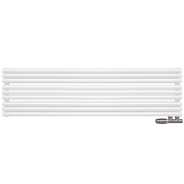 Трубчатый радиатор Empatiko Takt Horisont HL1-592-1500-15 Mild White, нл, ВхШхГ 592х1536х64