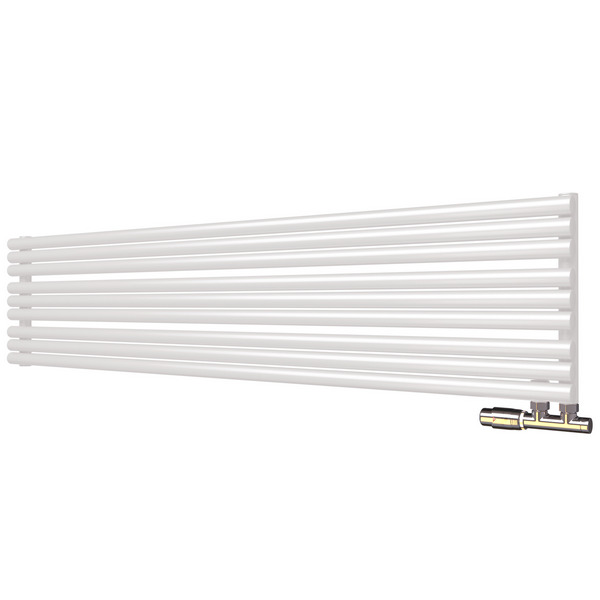 Трубчатый радиатор Empatiko Takt Horisont HL1-592-1500-15 Mild White, нл, ВхШхГ 592х1536х64