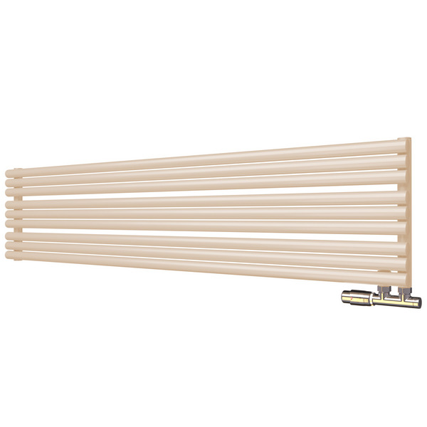 Трубчатый радиатор Empatiko Takt Horisont HL1-592-500-15 Warm Beige, нл, ВхШхГ 592х536х64