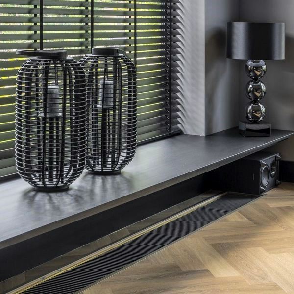 Внутрипольный конвектор Savva KV Vent 220V 360x80x1900 (50х200) c вентилятором без решётки