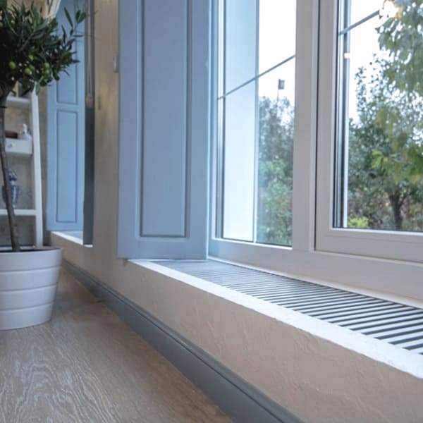 Внутрипольный конвектор Savva KV 260x80x2200 (50х100) без вентилятора без решётки