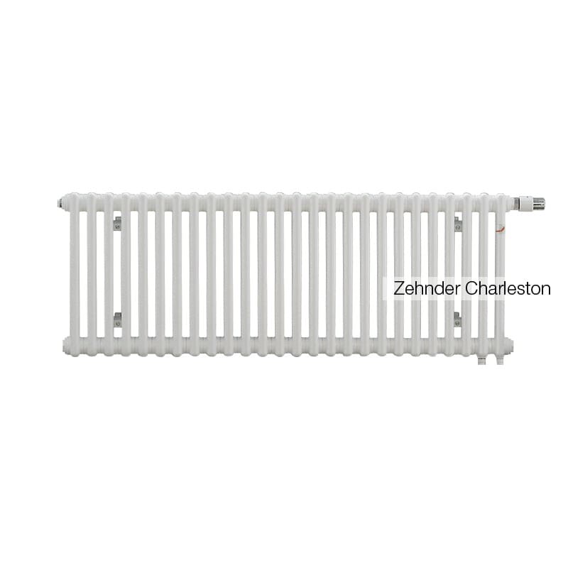 Трубчатый радиатор Zehnder Charleston Completto 2056/11, нижнее с вентилем №V001/V002, L=532 мм