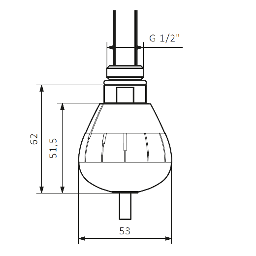 Нагревательный ТЭН Terma REG 3 Белый 200W
