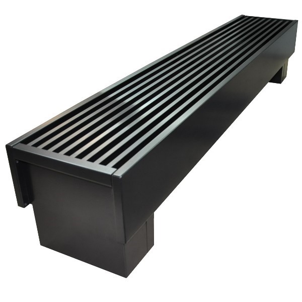 Напольный конвектор Savva Forte 230х235х1400 нижнее подключение RAL 9003 (100х200)