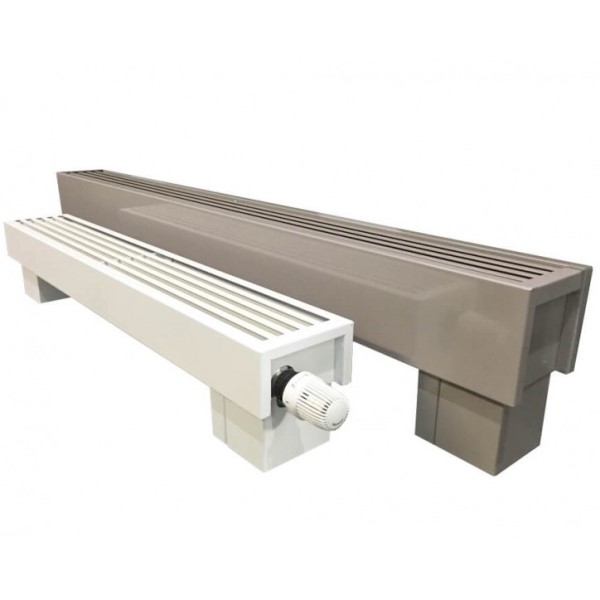 Напольный конвектор Savva Forte 230х235х1400 нижнее подключение RAL 9003 (100х200)
