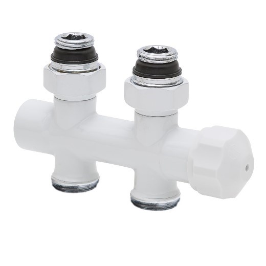 Узел термостатический прямой Hummel Designtechnik 3/4-1/2 (2481353590) белый