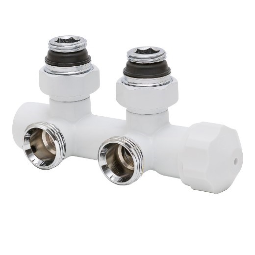 Узел термостатический угловой Hummel Designtechnik 3/4-1/2 (2481853590) белый